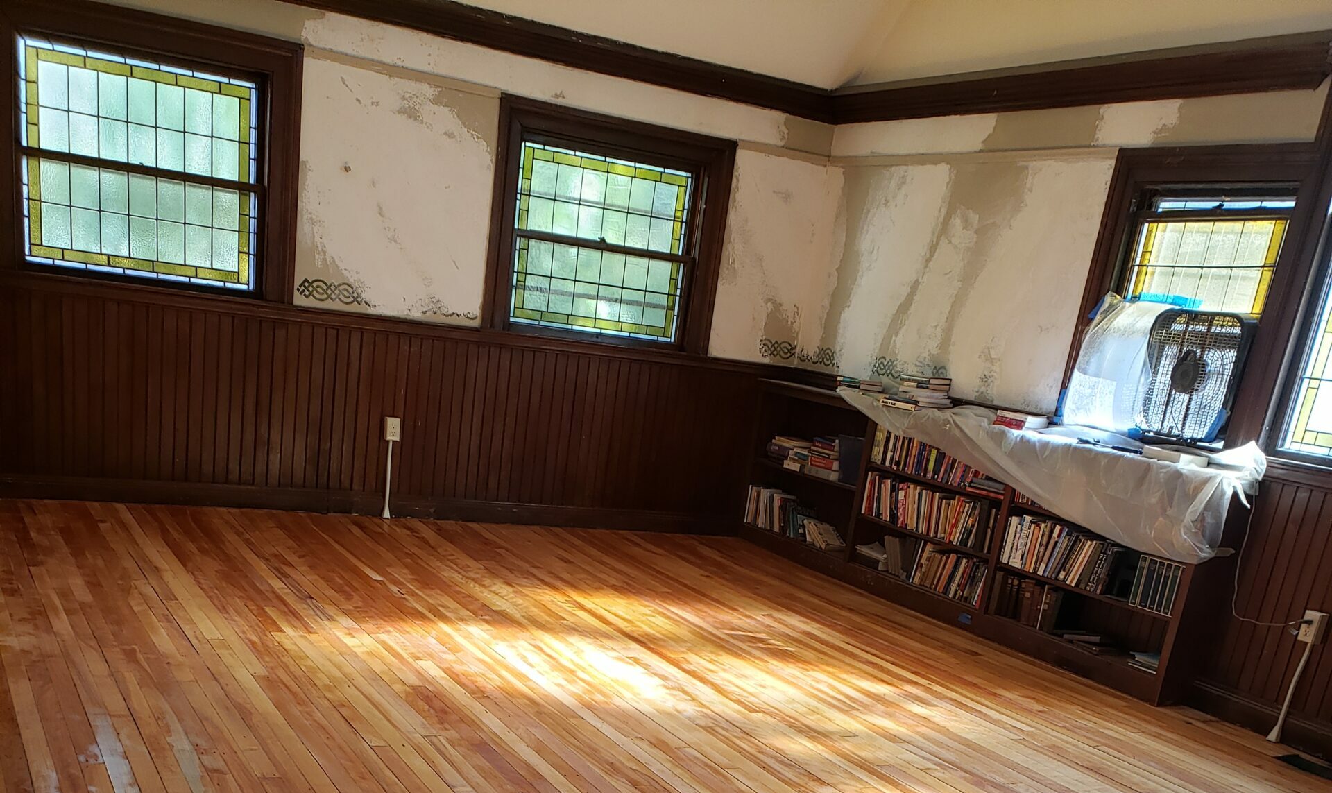 Clay Parlor Floor Refinished