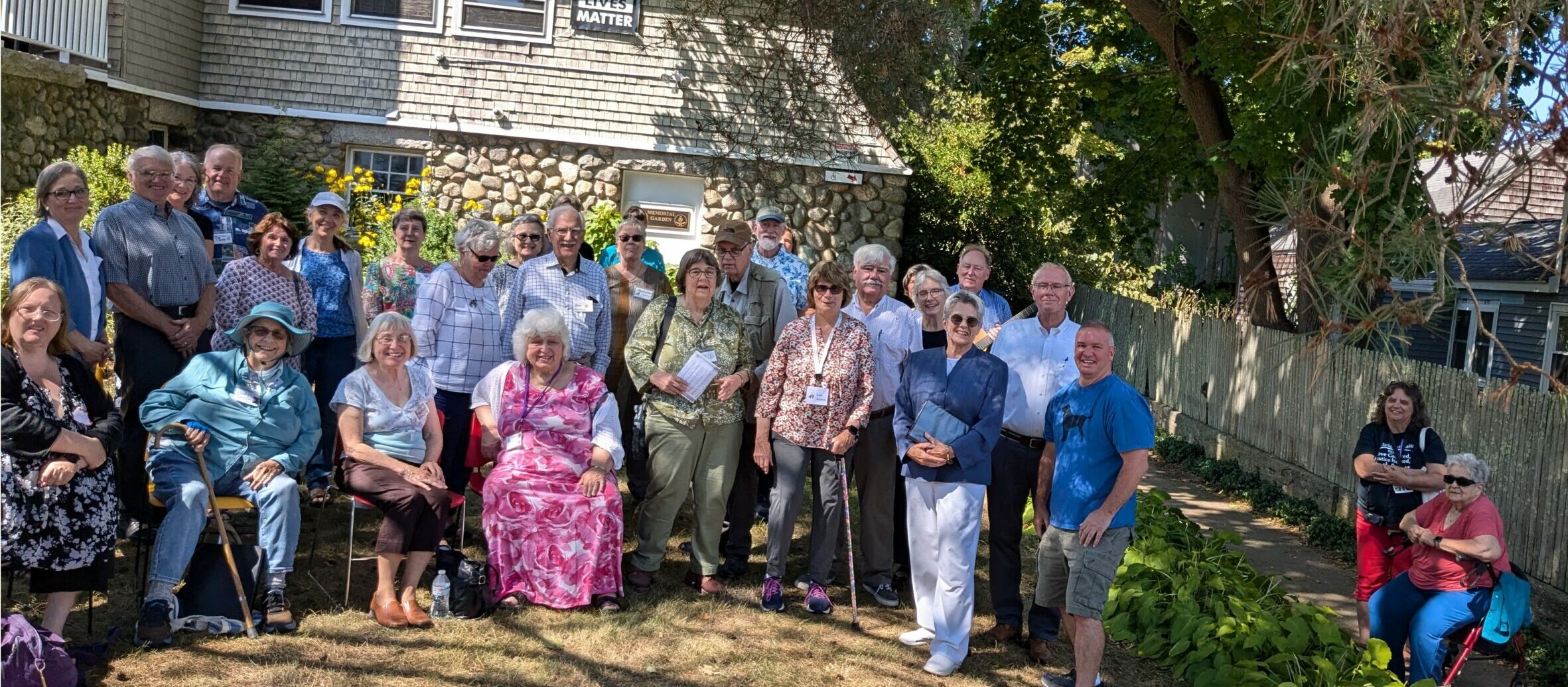 Peace Pole dedication at UU Middleboro